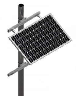 Estructura Poste 30º 1 Panel Solar