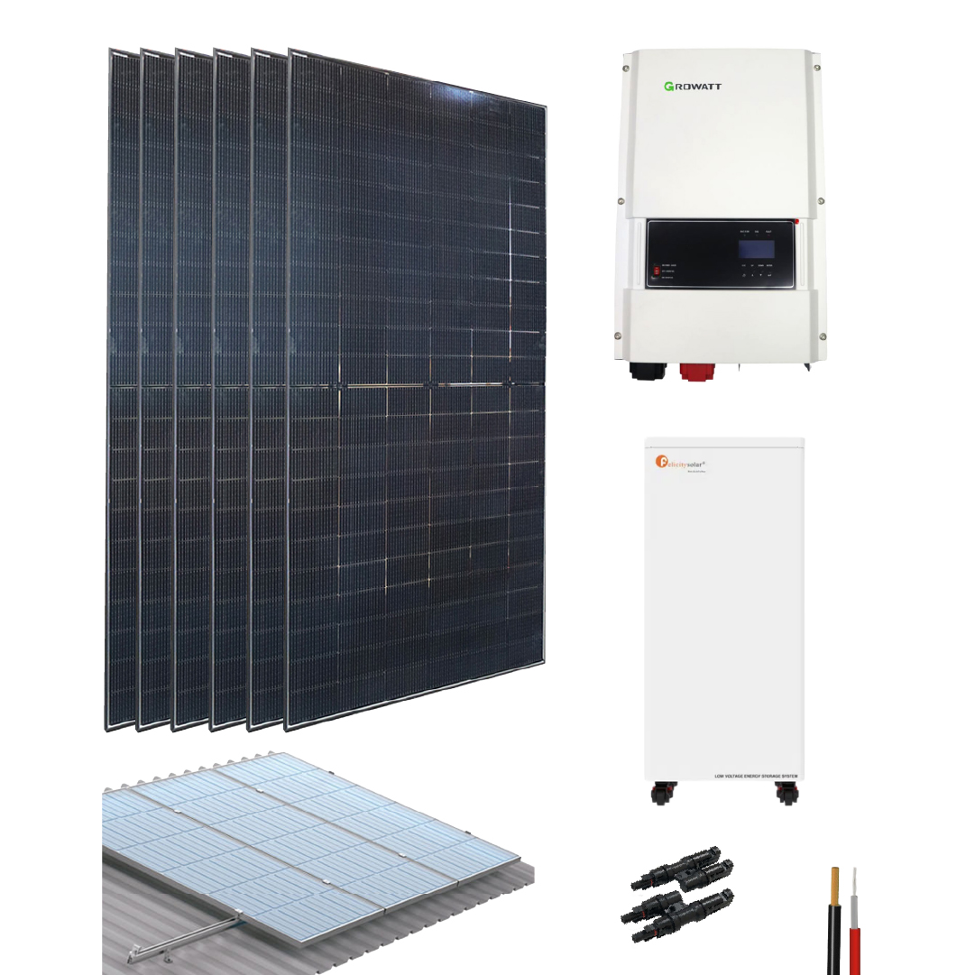 Kit Aislado 14910Wh/día 6000W 48V Growatt