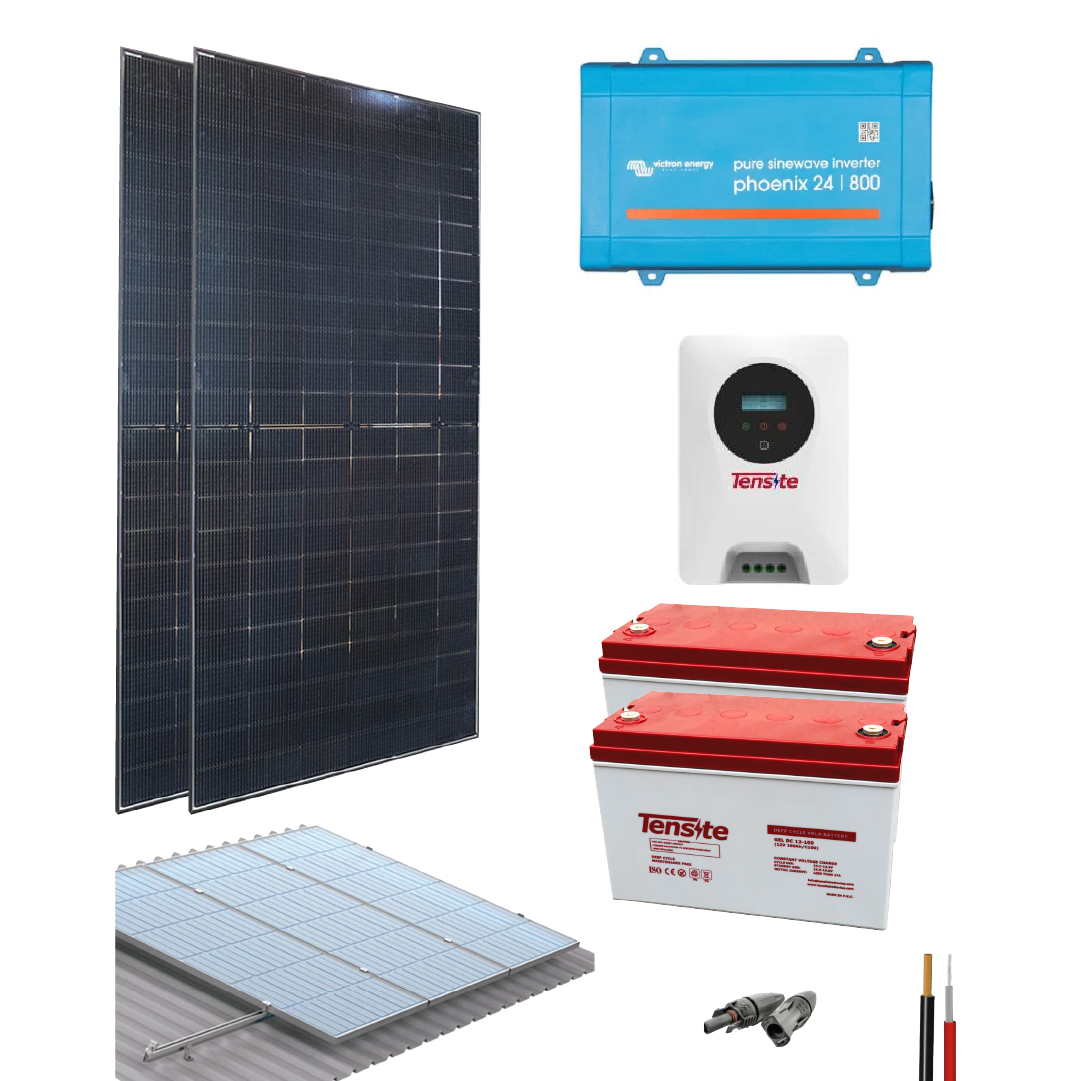 Kit Aislado 4270Wh/día 800W 24V Tensite