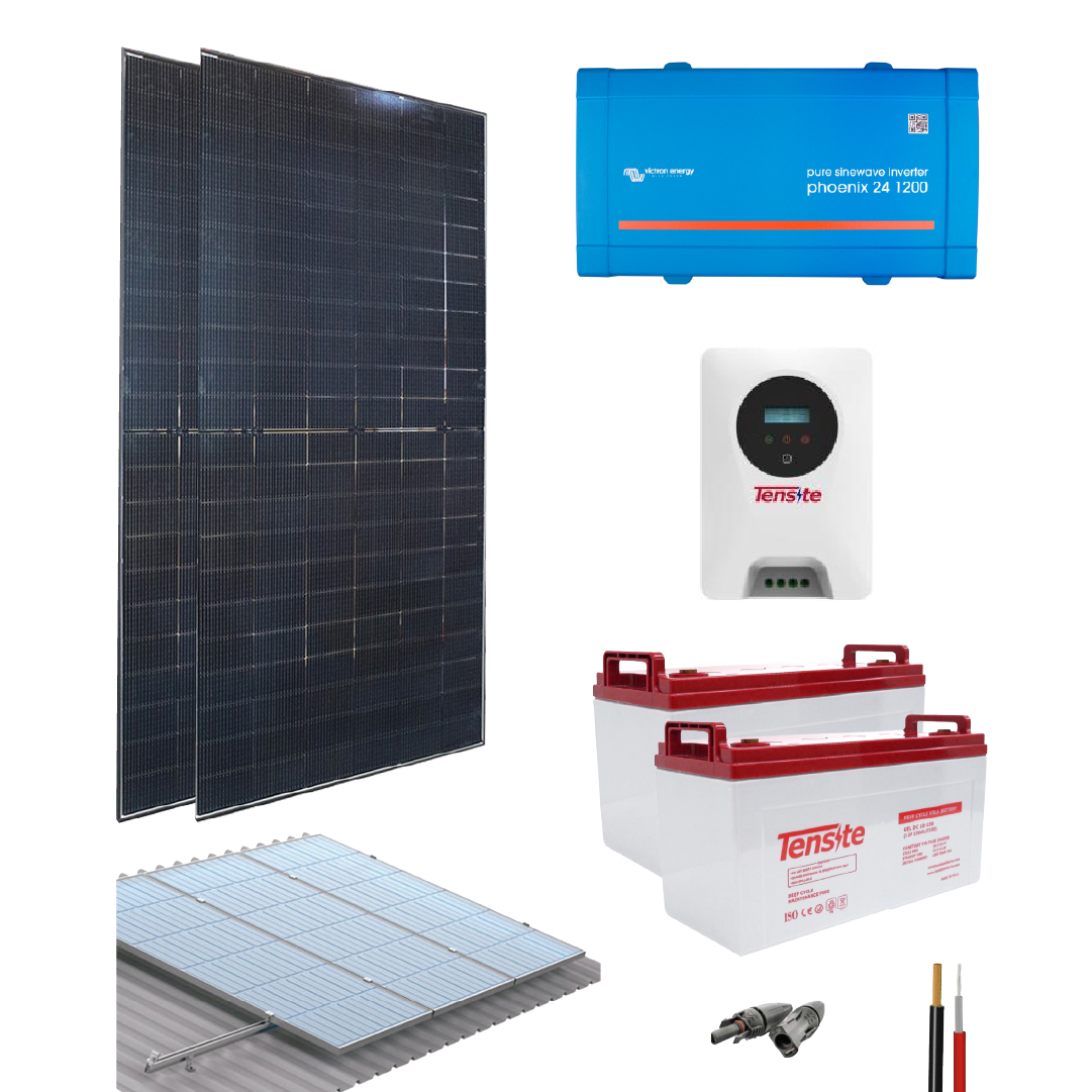 Kit Aislado 4970Wh/día 1200W 24V Tesite