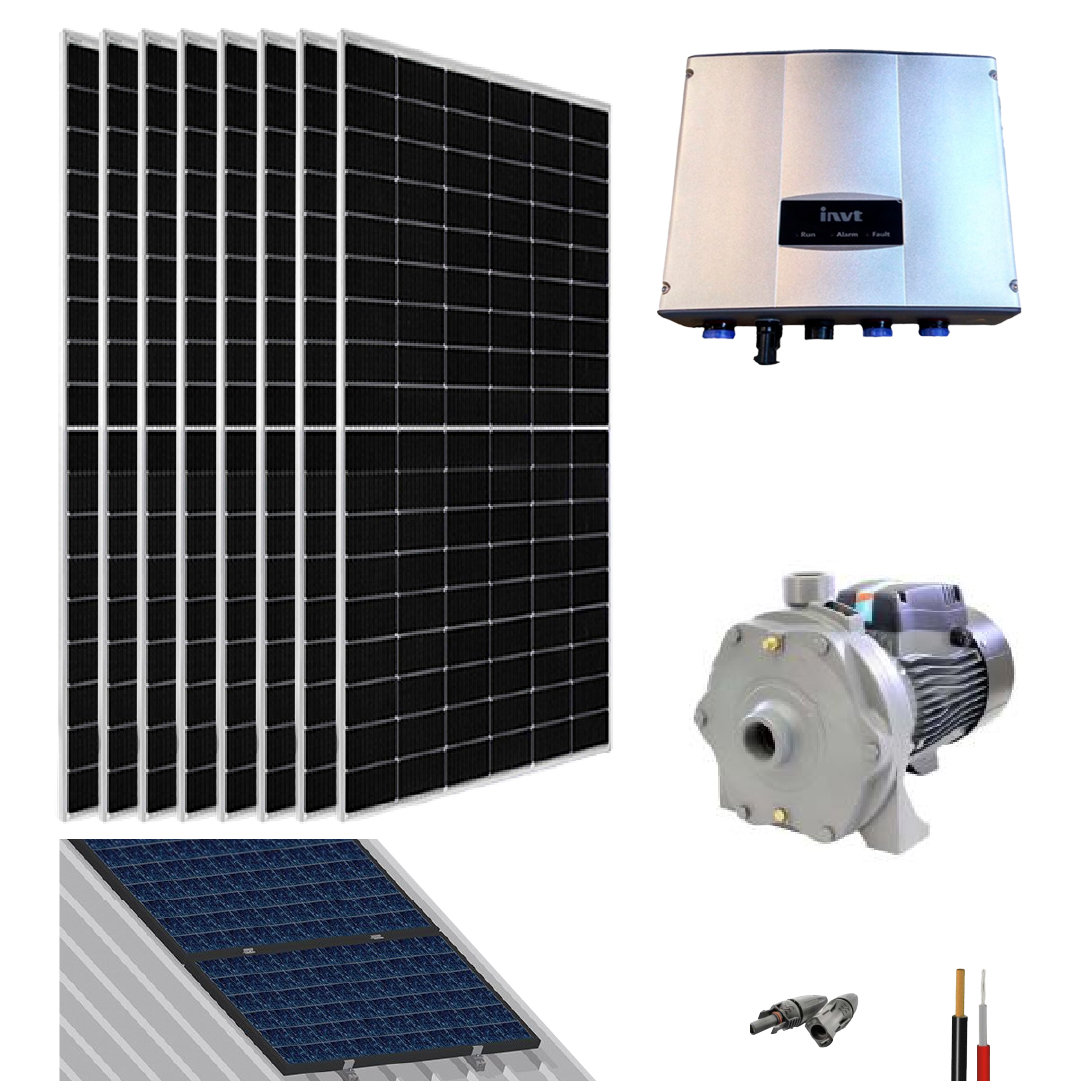 Kit Bombeo Solar Centrífuga 220V hasta 3HP