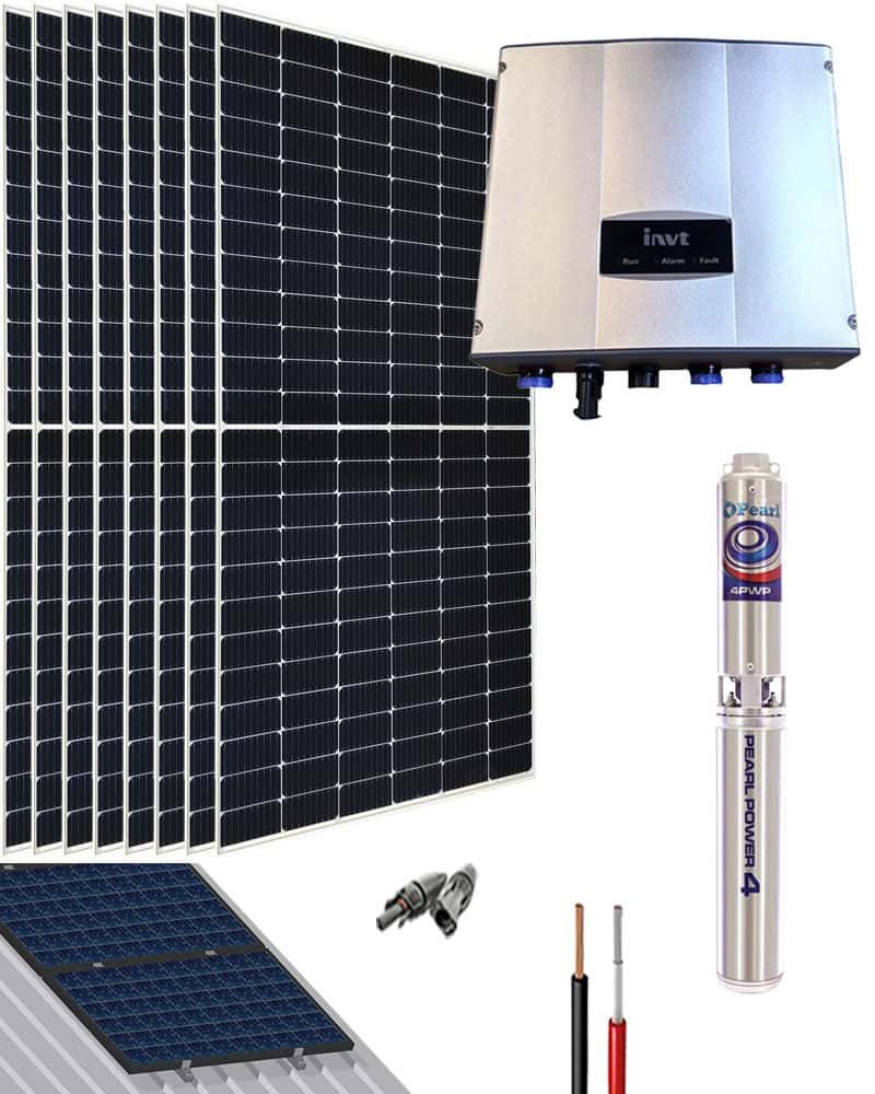 Kit Bombeo Solar Sumergible 220V Hasta 2HP