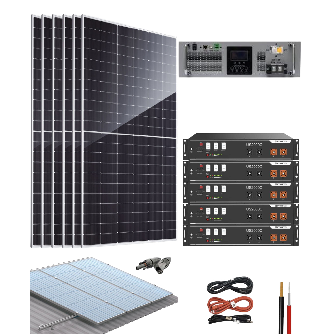 Kit de Paneles Solares Aislado Litio 3000W 14910Wh/día PHVolt