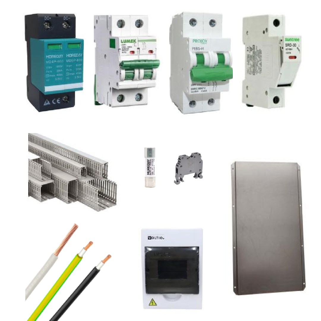 Kit Material Electrico 12000W MPPT 32A Litio