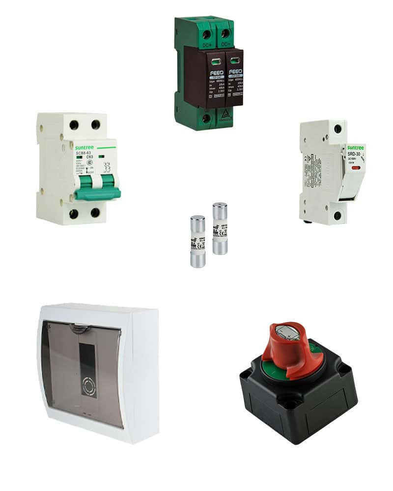 Kit Material Eléctrico 12VDC 15A