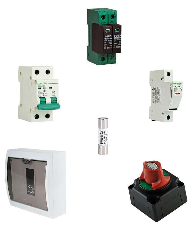 Kit Material Eléctrico 12VDC 25A