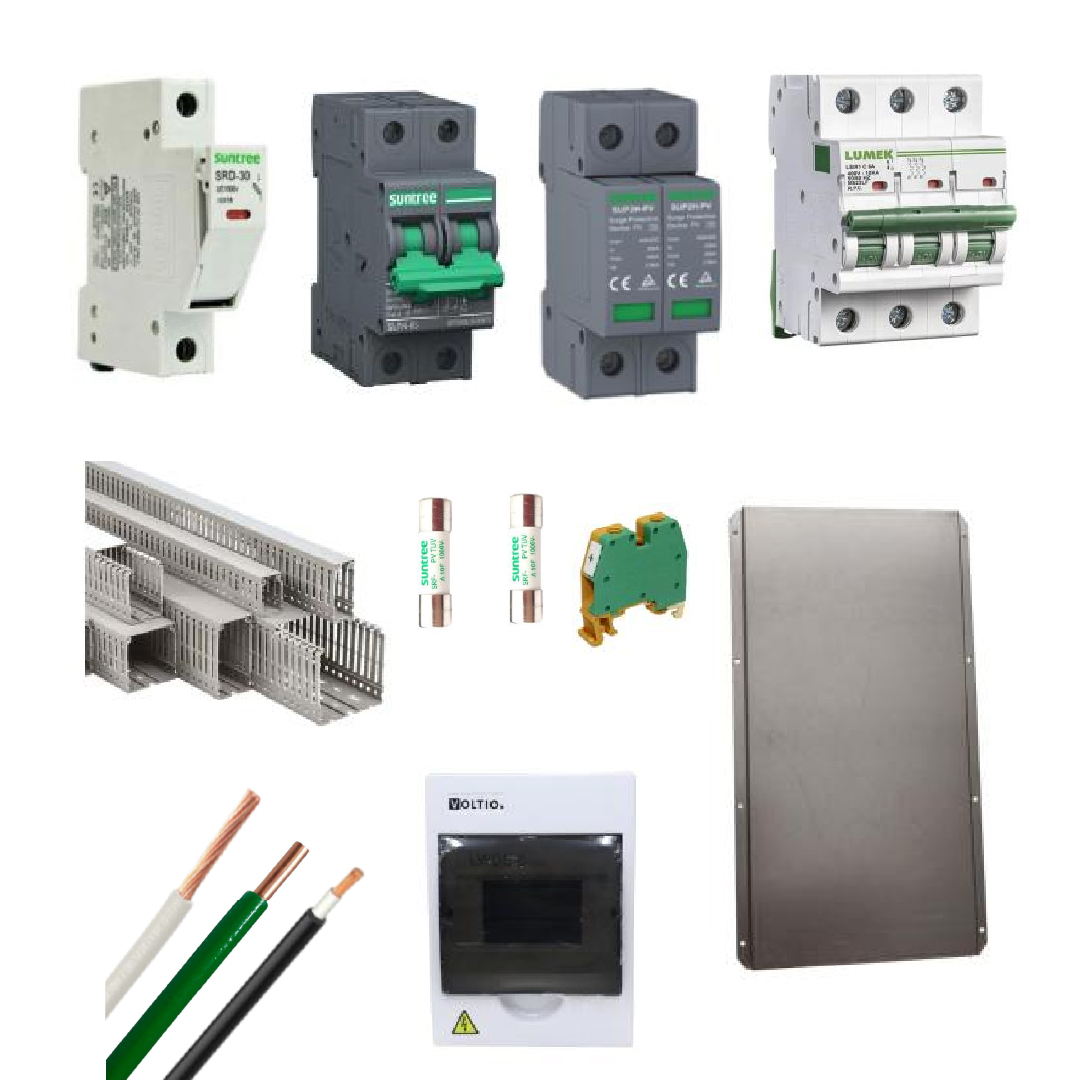 Kit Material Eléctrico 1500W 110VAC 25A MPPT