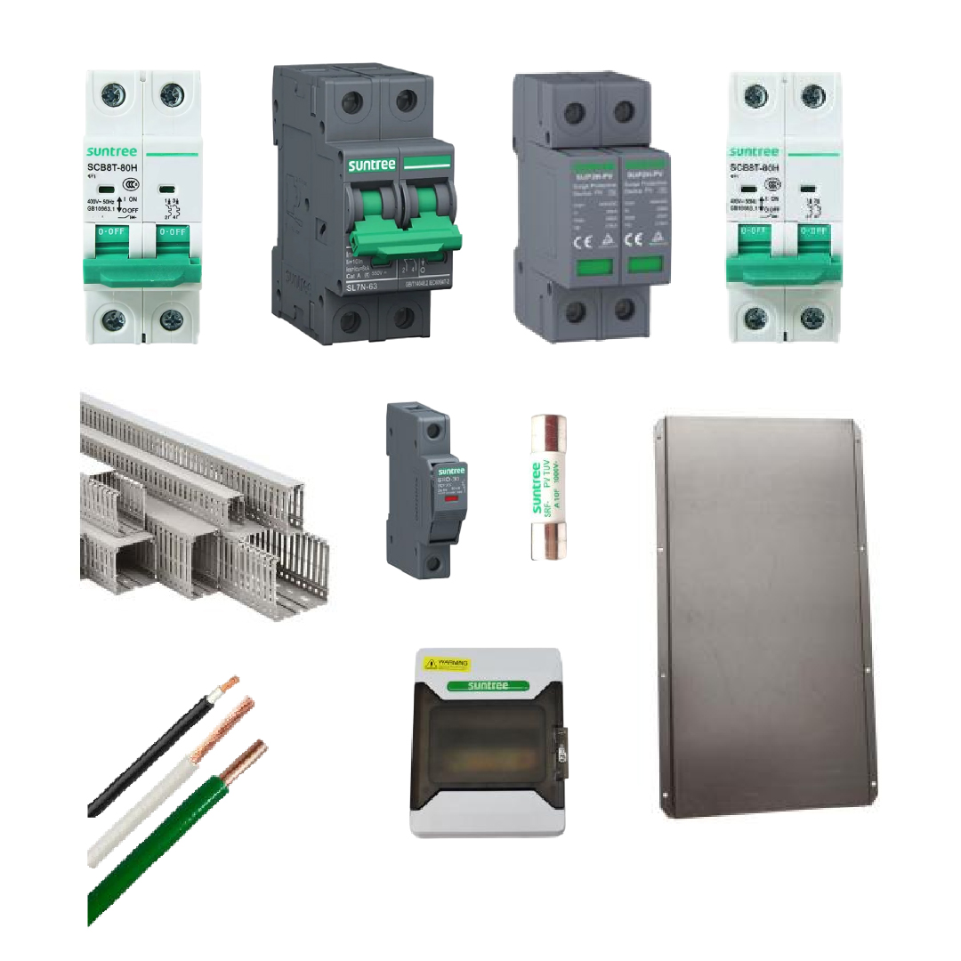 Kit Material Eléctrico 6.5KW 48V 120VAC 63A GEL