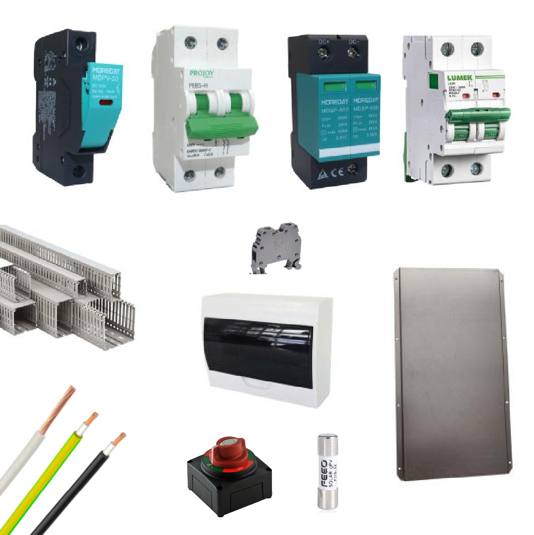 Kit Material Eléctrico Aislado 3KW 48VDC 110/120VAC