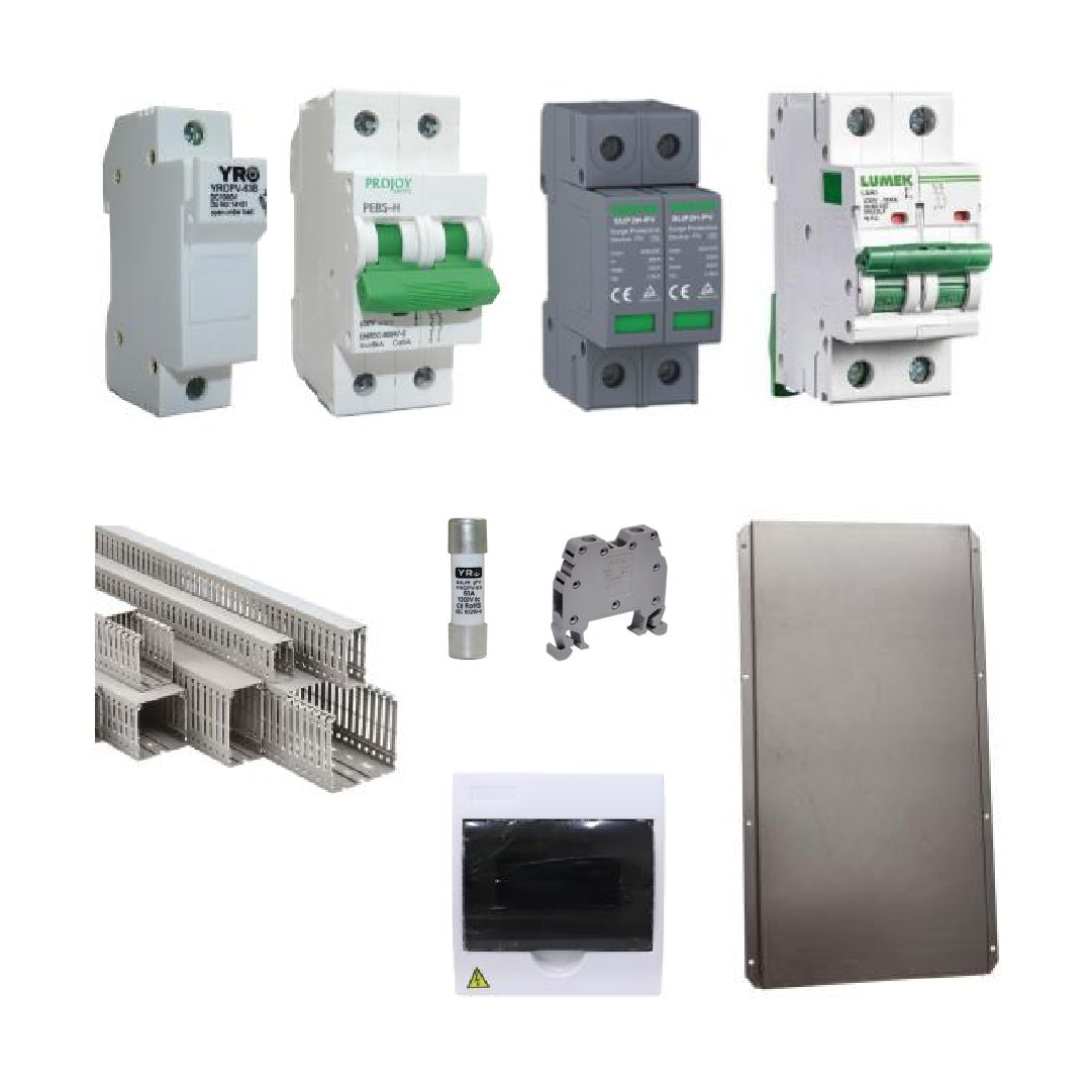 Kit Material Eléctrico Aislado Bifásico 50DC y 63AC
