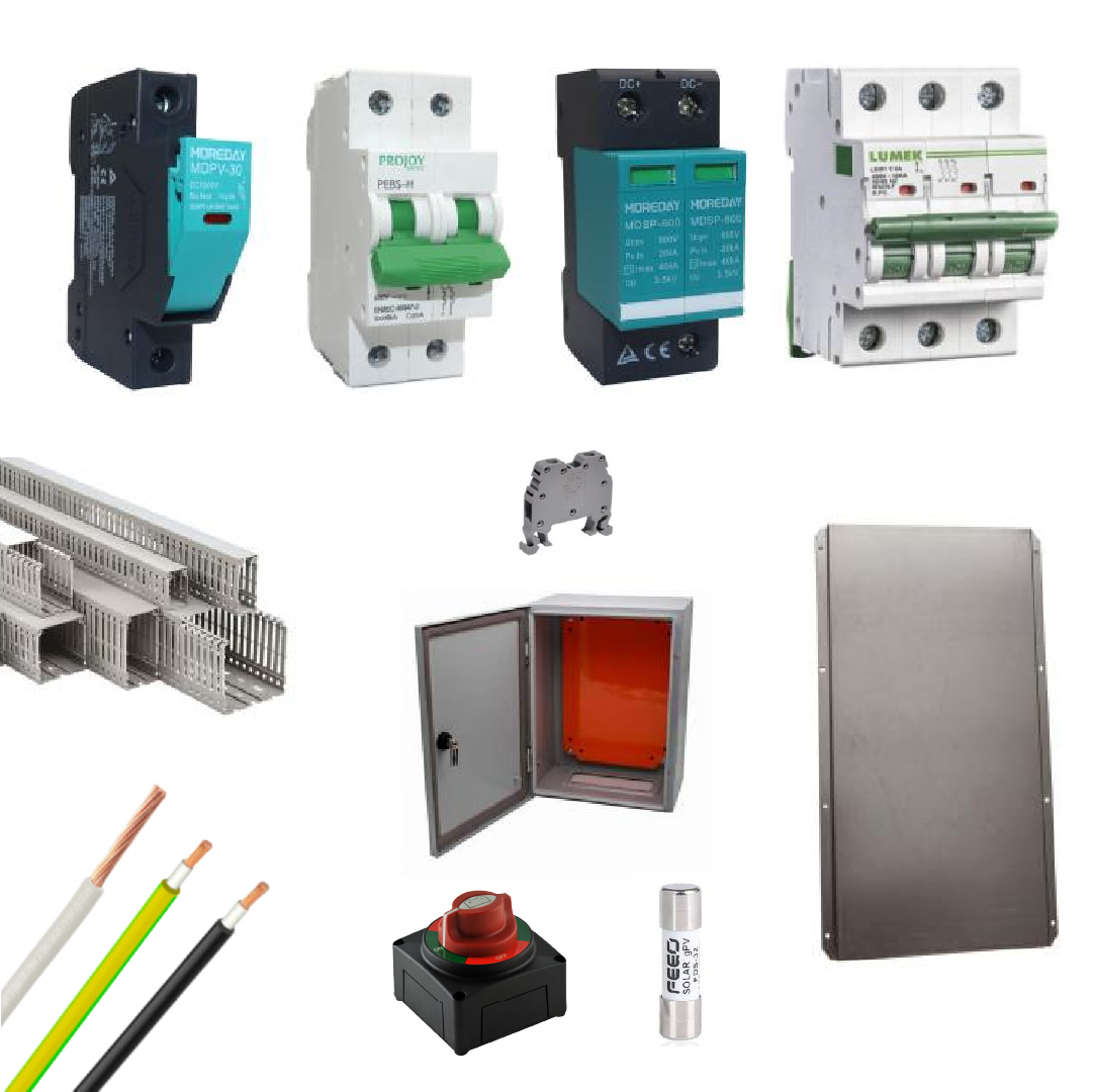 Kit Material Eléctrico Híbrido 6-6.5KW MPPT 15A