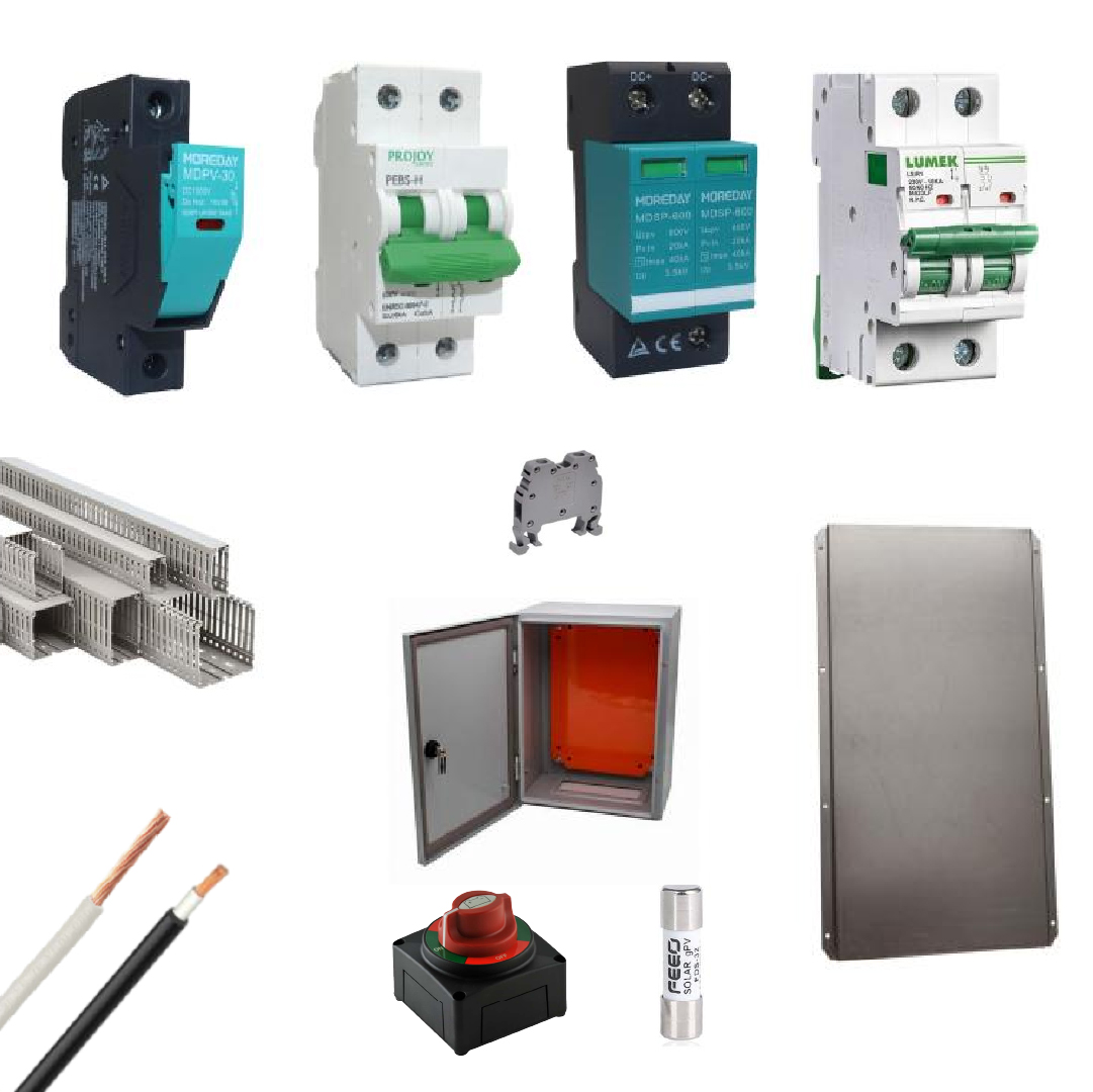 Kit Material Electrico Hibrido 6KW 220 VAC MPPT 15A