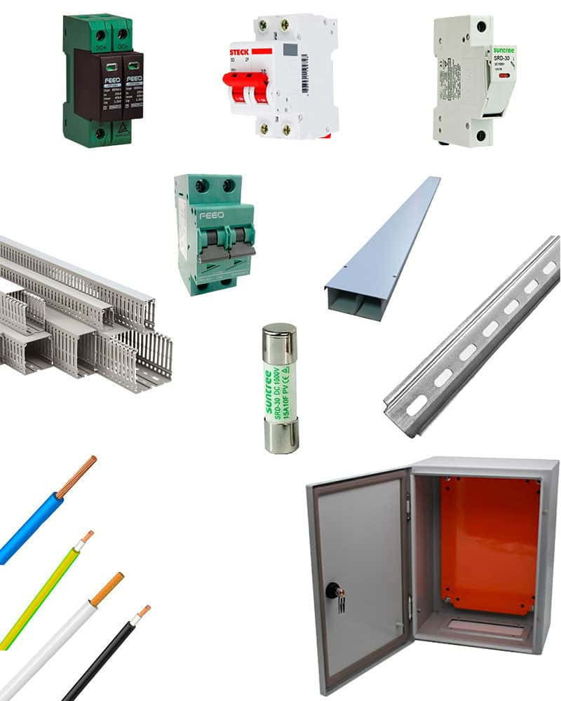 Kit Material Eléctrico On Grid 220VAC MPPT 32A