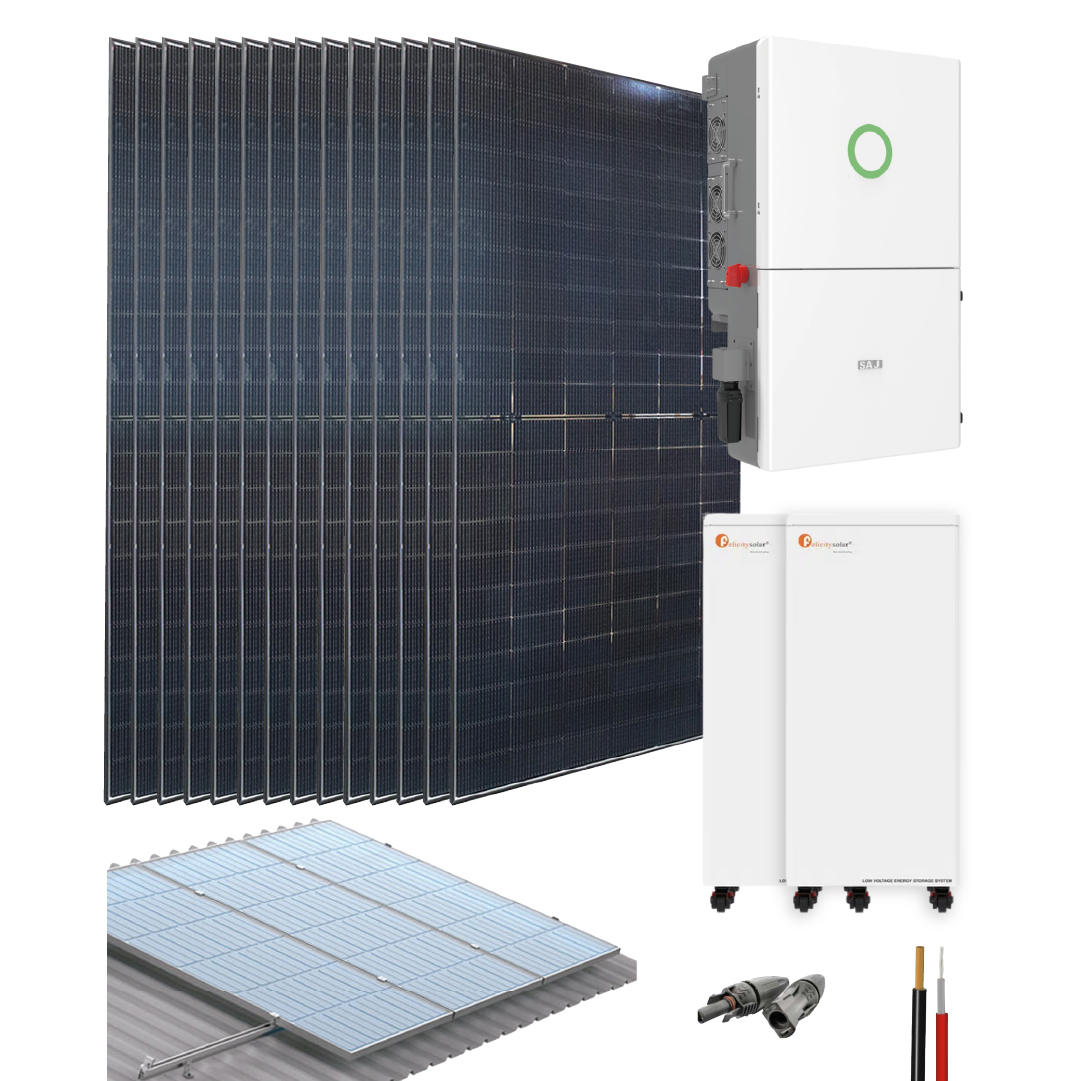 Kit On grid 11400W 49700Wh/día SAJ