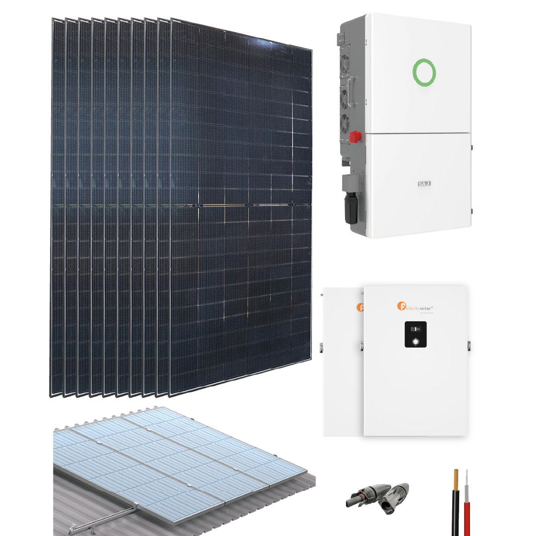 Kit On grid 7600W 29820Wh/día SAJ