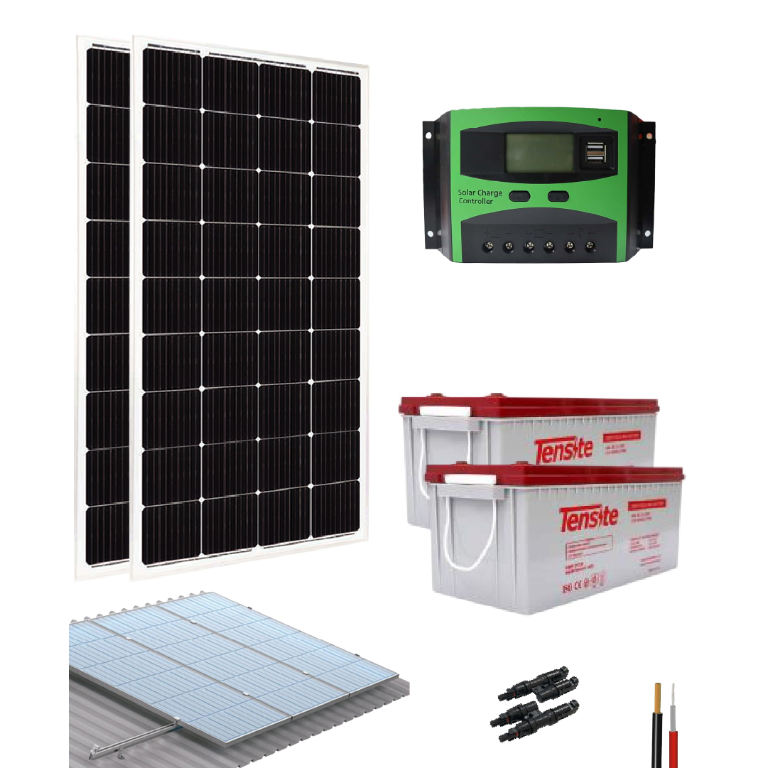 Kit Panel Solar 1680W/dia con baterias