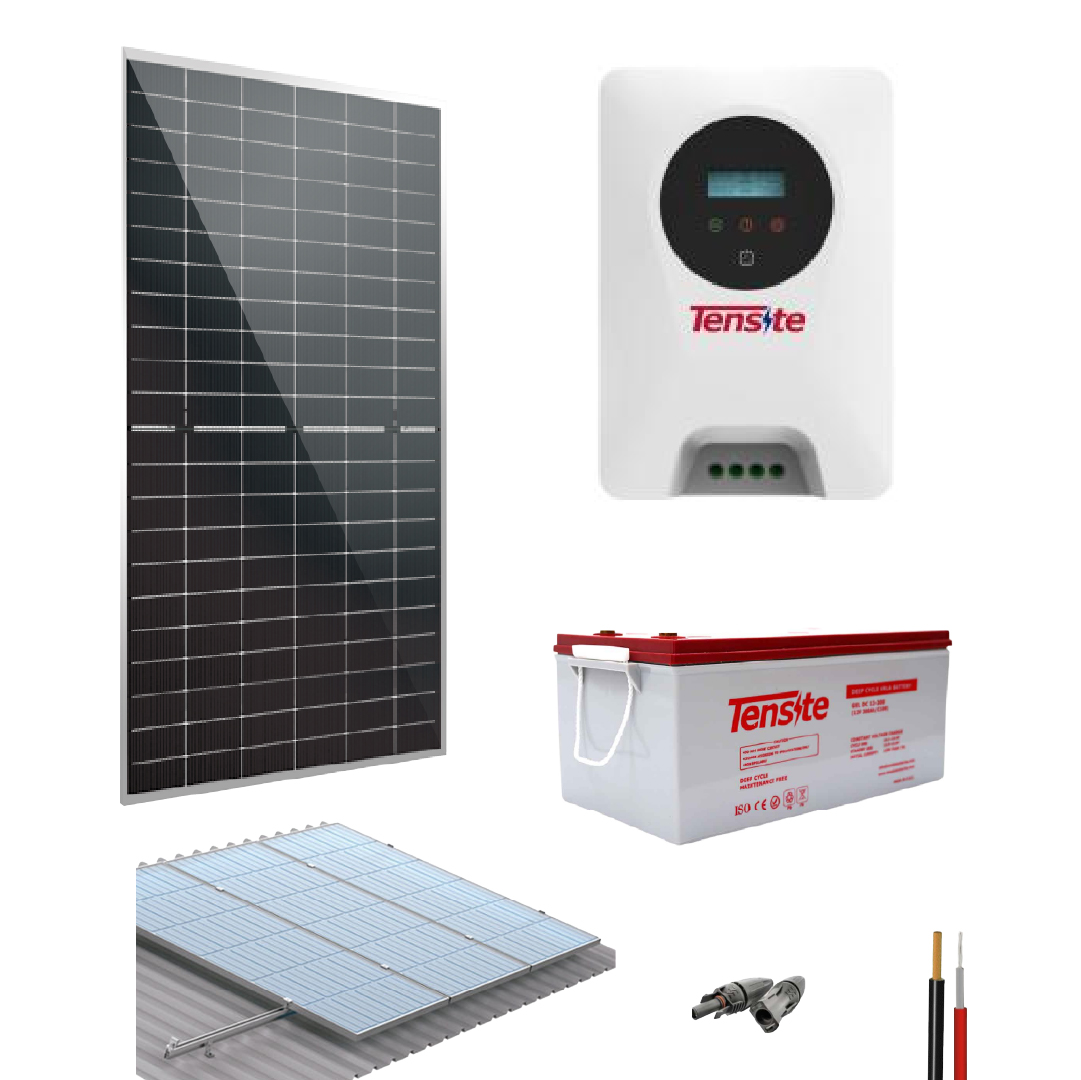 Kit Panel Solar para Casa Aislada DC 2170Wh/dia Tensite