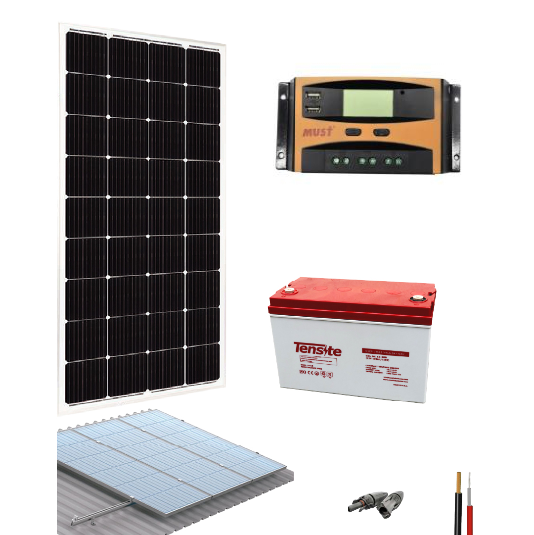 Kit Panel Solar Remolque 840W/día con batería