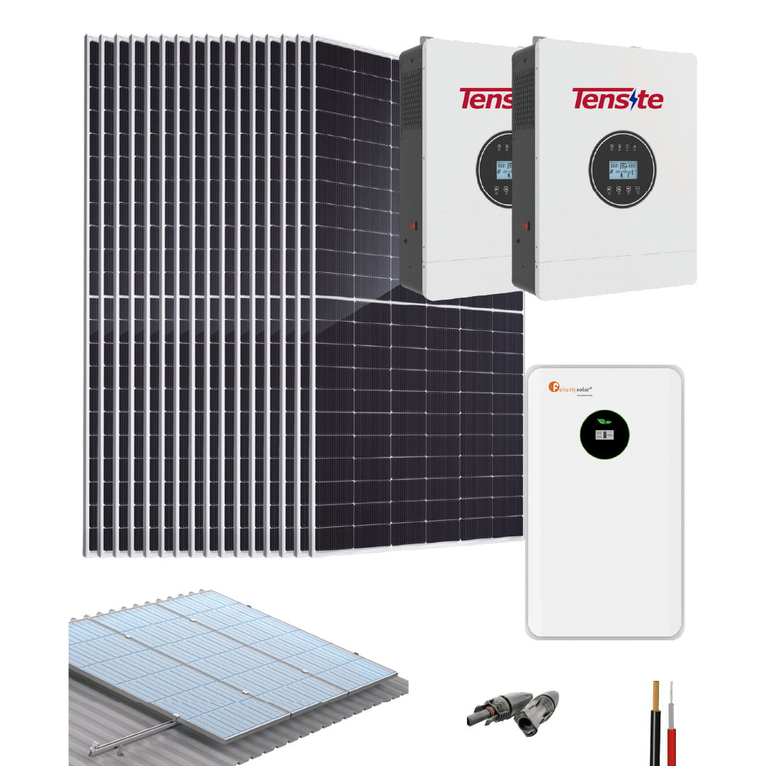 Kit Planta Solar Aislada 5000W 48V Tensite 34720 Wh/día