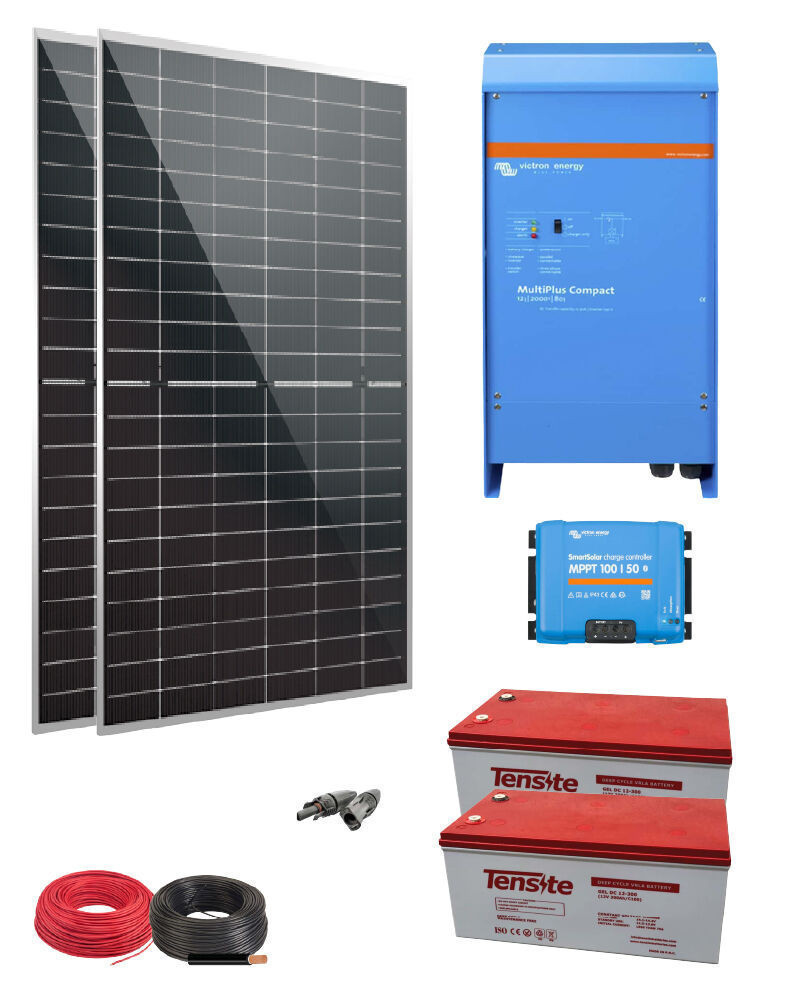 Kit Solar 2000W 24V 4544Wh/dia con Victron