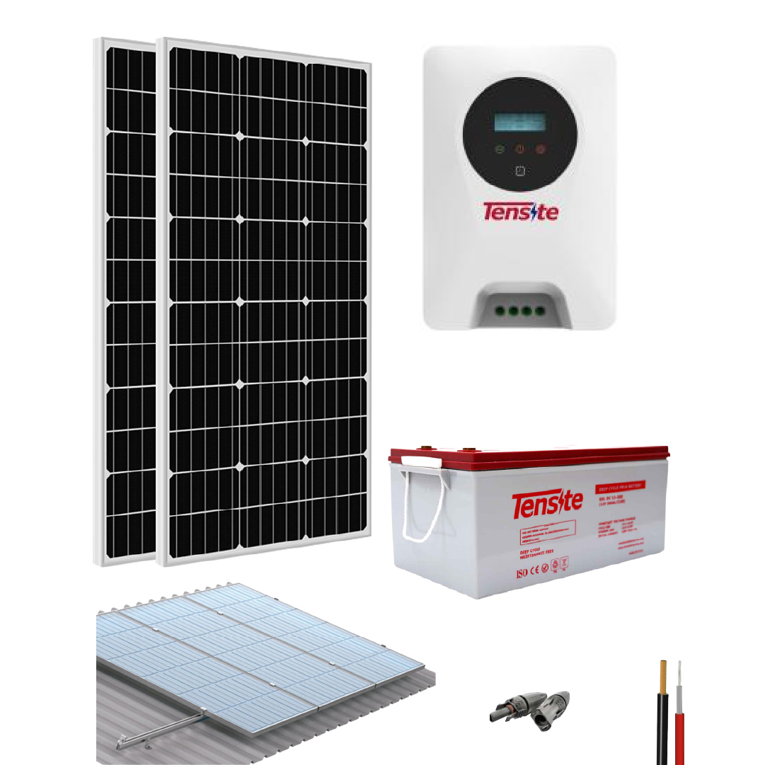 Kit Solar Aislado DC con controlador 735Wh/dia Tensite