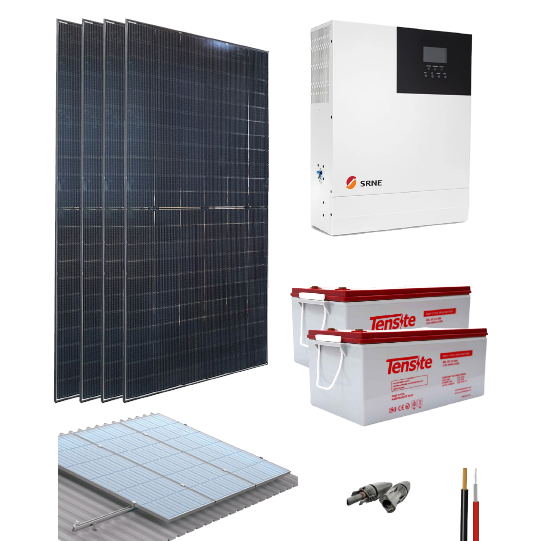 Kit Solar Aislado para Casa 3000W 8540Wh/día SRNE
