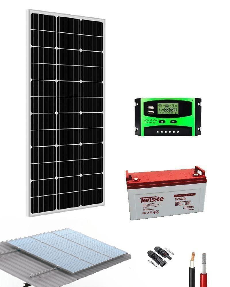 Kit Solar Caravana 840W/día con Batería-estructura