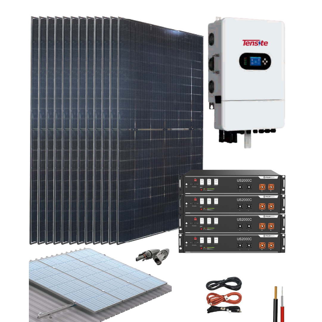 Kit Solar Hibrido 25620Wh/día Tensite