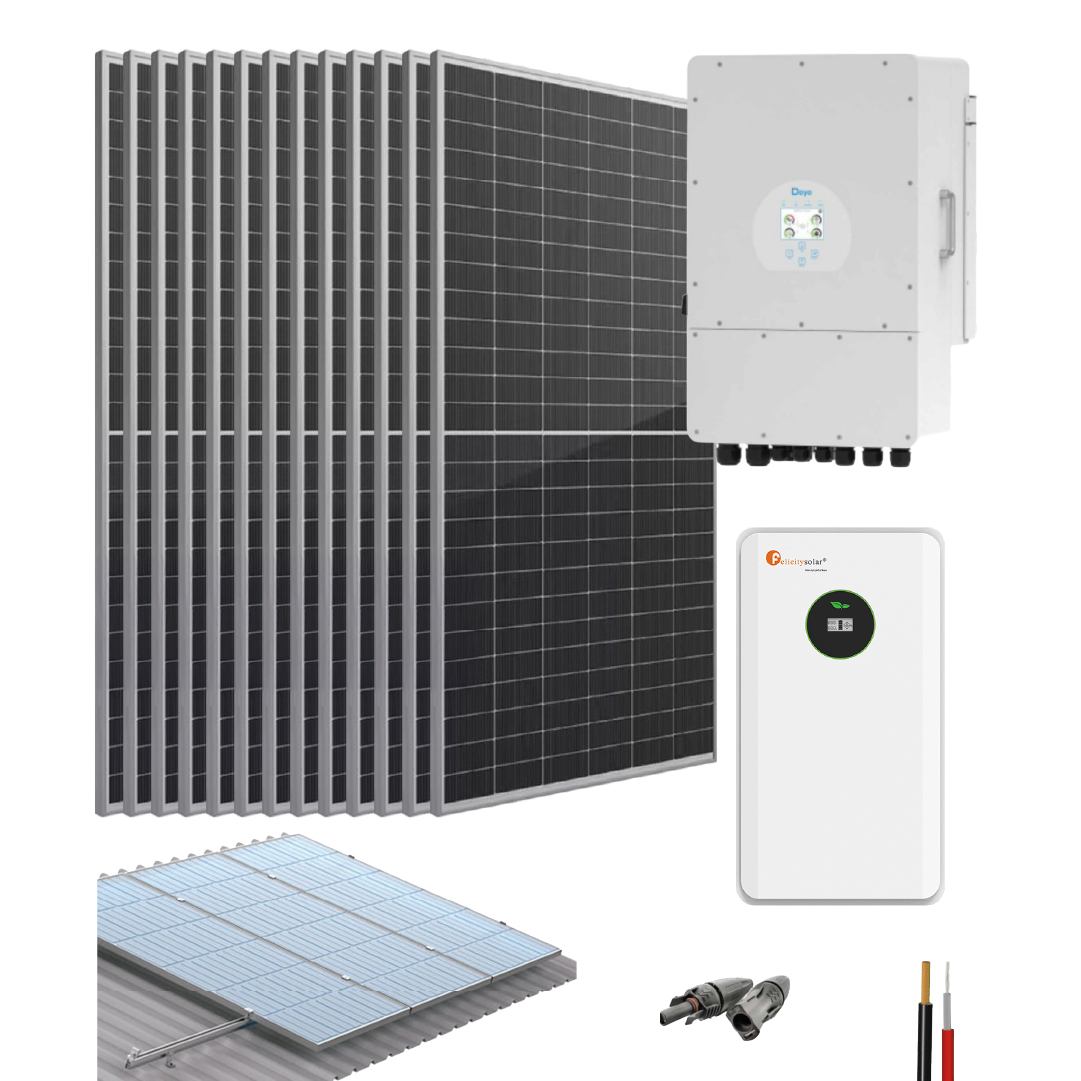 Kit Solar Hibrido 36000Wh/día Deye
