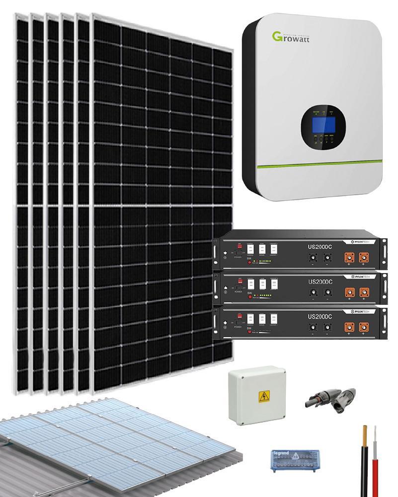 Kit Solar Litio 3000W 48VDC 13020Wh/día