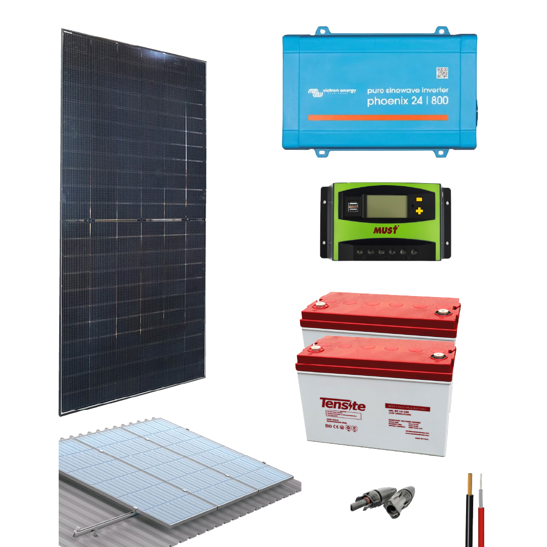 Kit Solar Off-Grid 800W 48V 2135Wh/día Victron