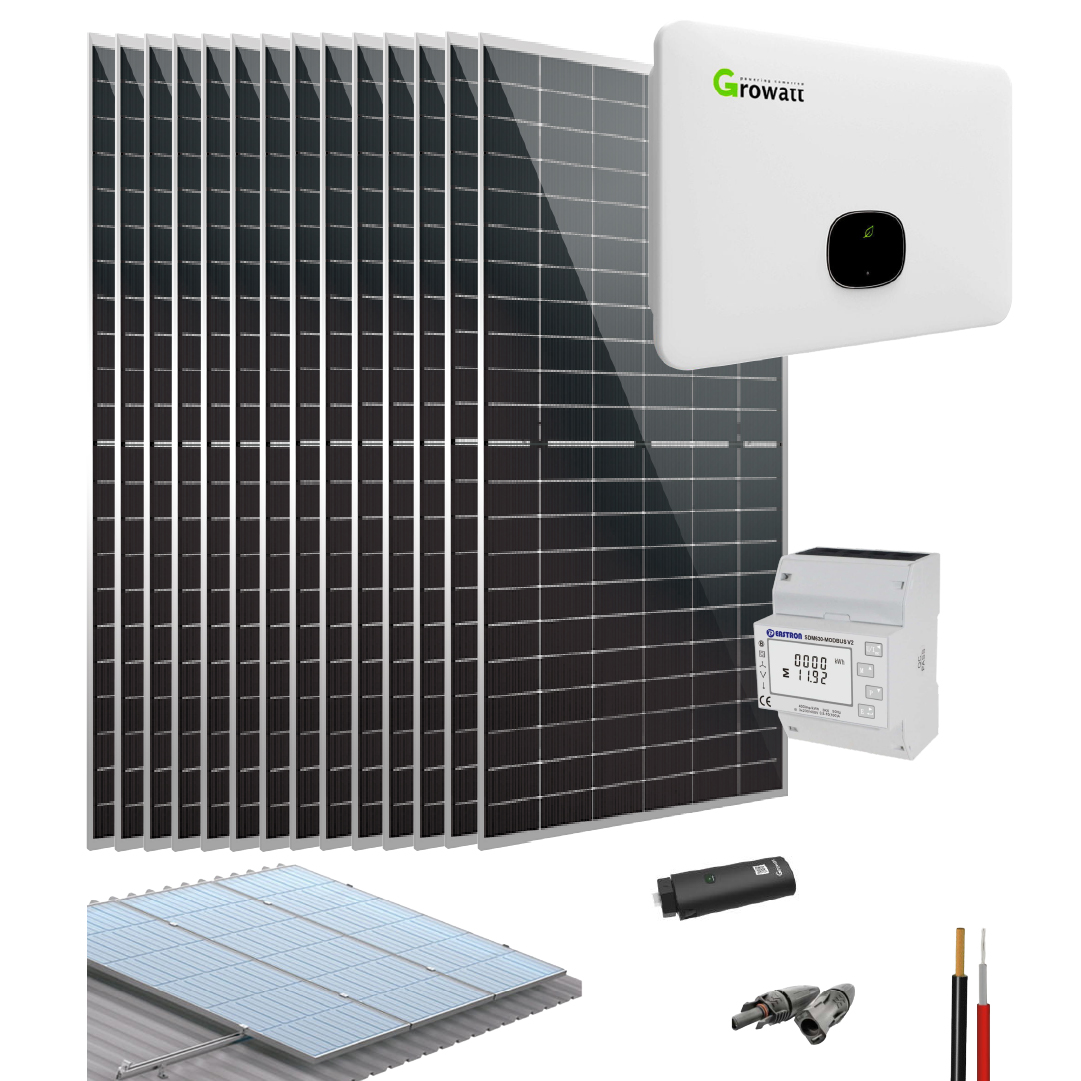 Kit Solar OnGrid 10000W 39040Whdía Growatt MID