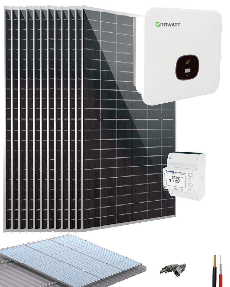 Kit solar para casa 6000W 27450Whdia Growatt MIN