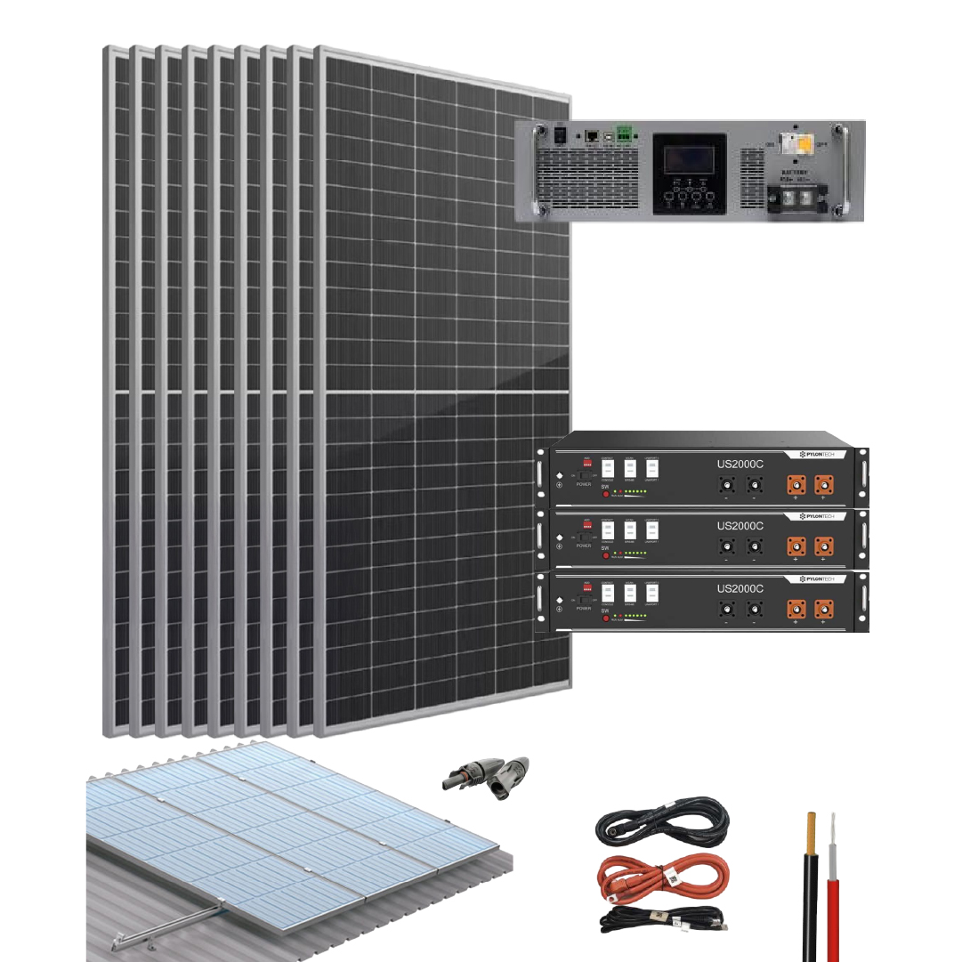 Kit Solar para Casa de Playa 3000W 23004Wh/día PHVolt