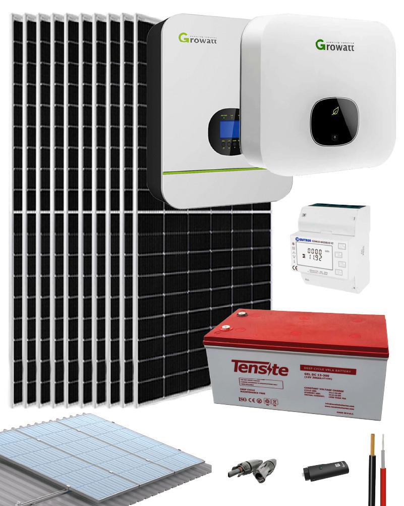 Kit Solar para planta solar 4200W 21350Wh/día Growatt