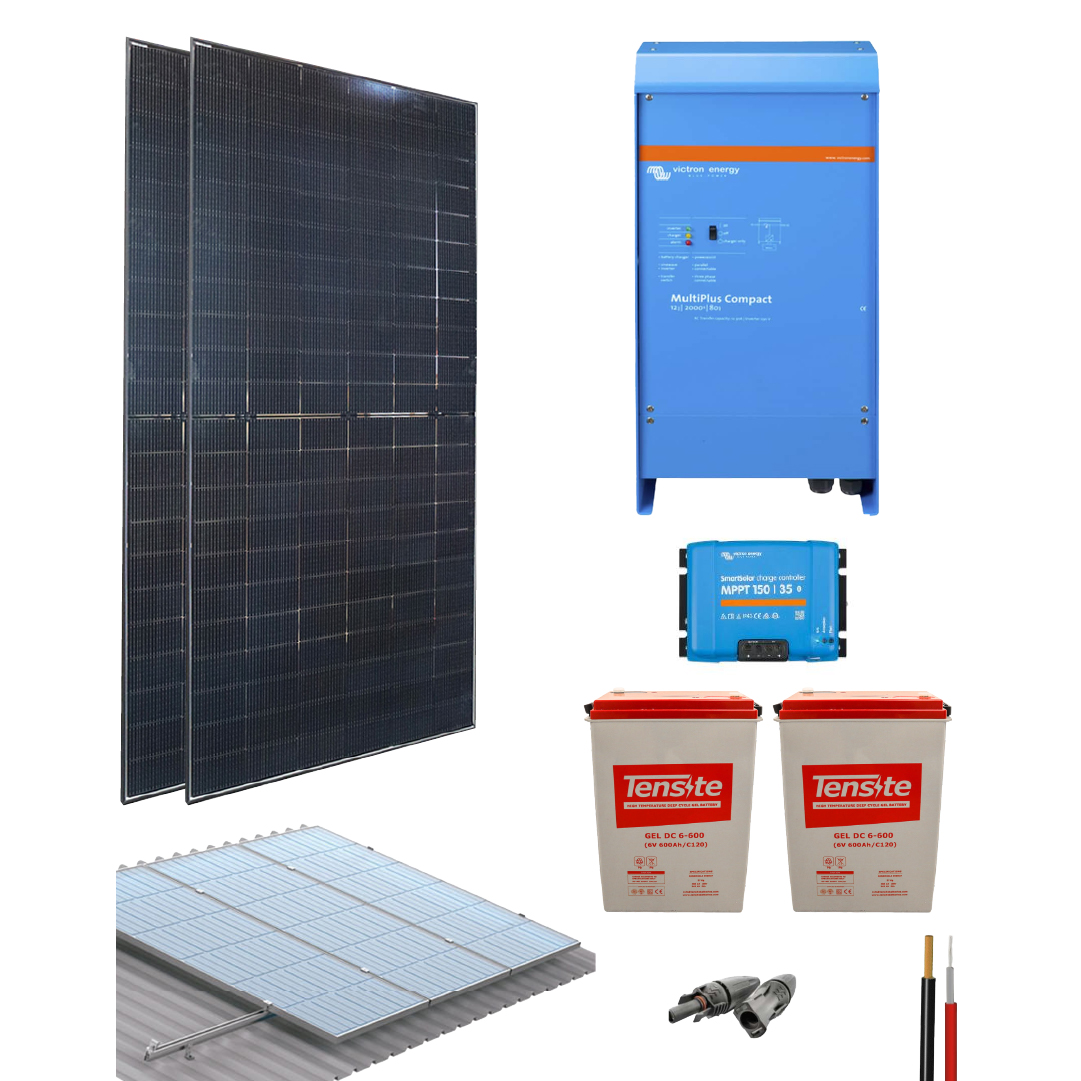 Kit Solar victron 2000VA 12V 4270Wh/dia GEL