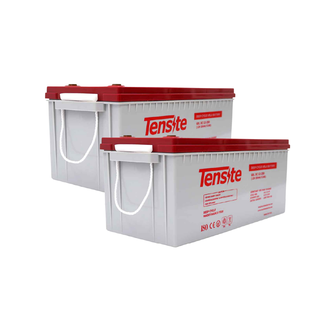 Pack 2 ud Baterías a domicilio de GEL 12V 250Ah Tensite