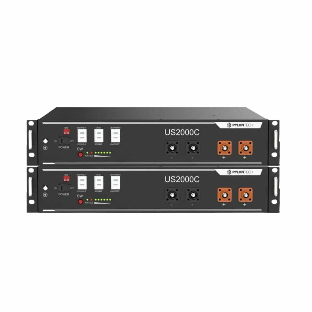 Pack 2 ud Baterías de litio Pylontech US2000 Plus 48V 2.4kWh