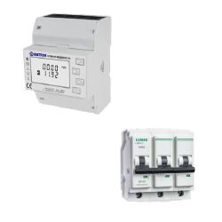 Pack Vatímetro Digital con Breaker AC 3X50A Trifásico