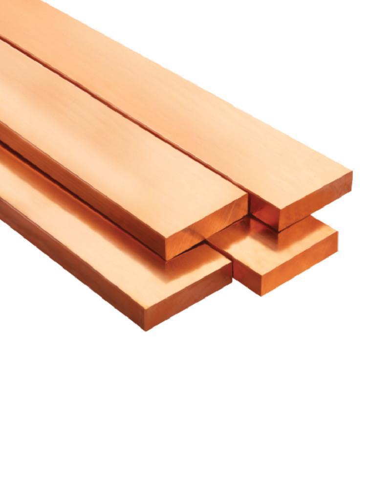 Platina de Cobre 60mm x 10mm 985A x 50cm